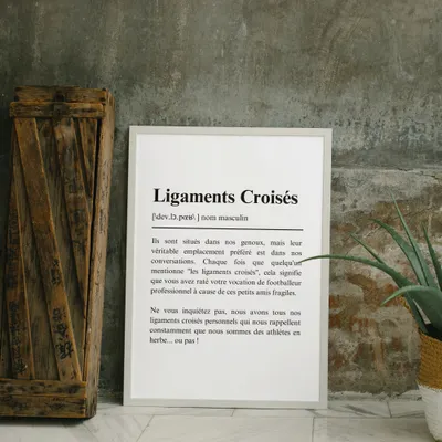affiche ligaments croises