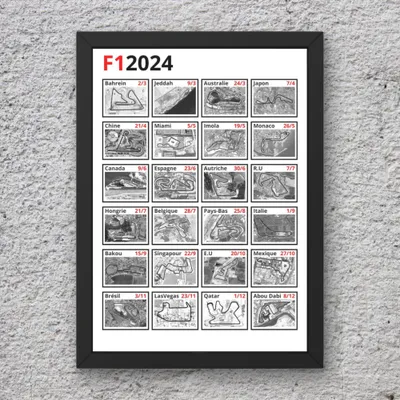 calendrier circuit f1 2024