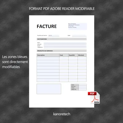 facture imple imprimable