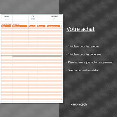 livre de recettes micro entreprise