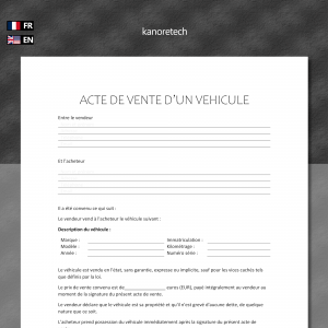 acte vente