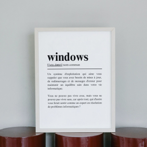 affiche windows