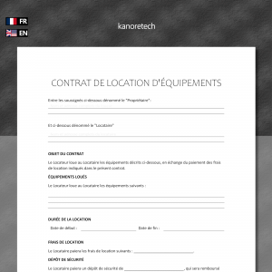 location equipement