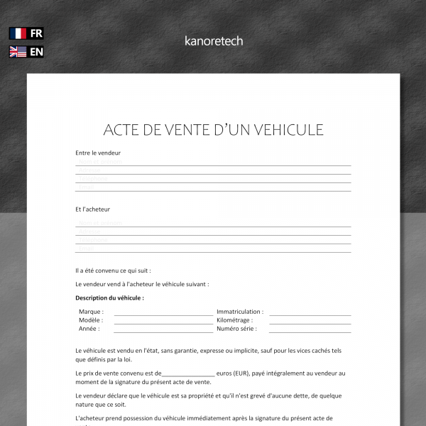 acte vente