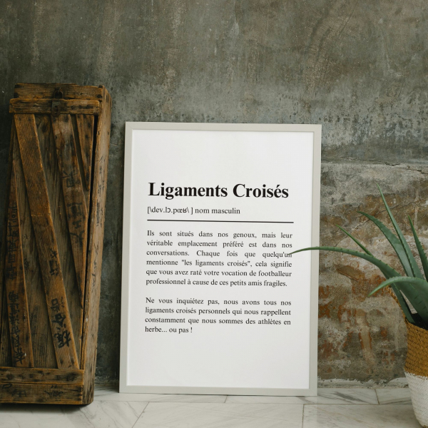 affiche ligaments croises