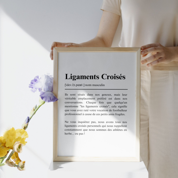 affiche ligaments croises