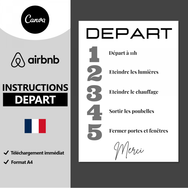 airbnb départ