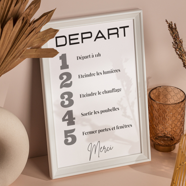 airbnb départ