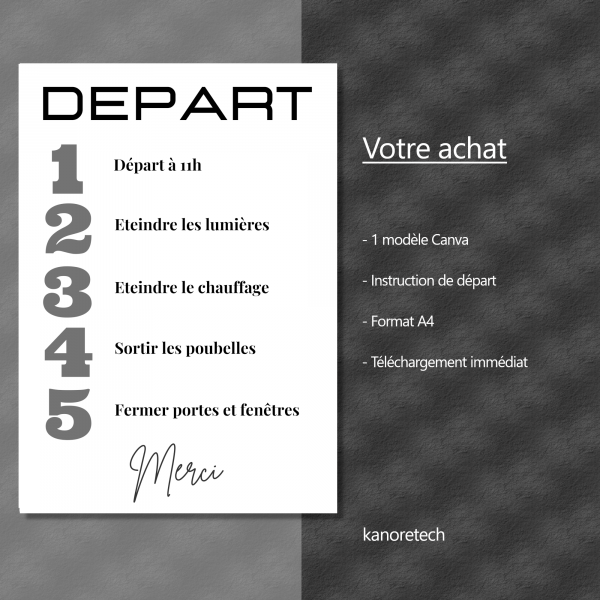 airbnb départ