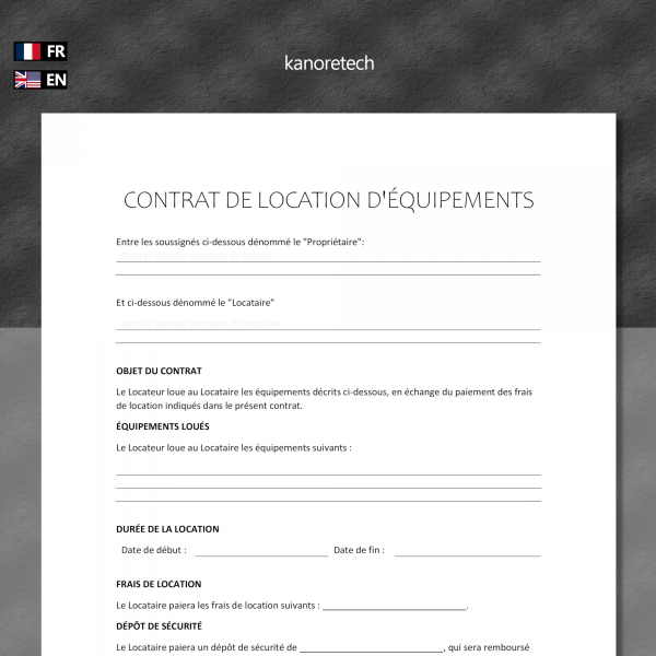 location equipement